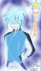 Rule 34 | 1boy, angelic layer, artist request, blue hair, male focus, solo, standing, tagme, wizard (angelic layer)
