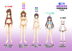 Rule 34 | &gt;:d, 10s, 5girls, :d, abyssal ship, ahoge, akatsuki (kancolle), bare legs, barefoot, black eyes, black hair, blue bra, blue panties, bow, bow bra, bow panties, bra, breasts, brown eyes, brown hair, bust chart, cleavage, collarbone, colored skin, commentary request, convenient censoring, double bun, female focus, flat chest, fubuki (kancolle), full body, gradient background, hair bun, hair censor, hairband, height chart, height difference, horns, kantai collection, kongou (kancolle), long hair, md5 mismatch, medium breasts, mittens, multiple girls, navel, northern ocean princess, ookawa wataru, open mouth, panties, polka dot, polka dot bra, polka dot panties, ponytail, purple eyes, red bra, red panties, side-tie panties, small breasts, smile, topless, translation request, underwear, underwear only, v-shaped eyebrows, white bra, white hair, white panties, white skin, yamato (kancolle), yellow bra, yellow eyes, yellow panties