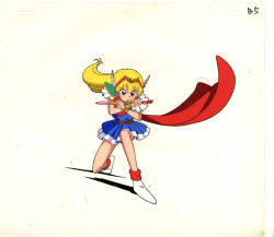 Rule 34 | 1990s (style), akazukin chacha, blonde hair, cape, magical princess, sword, tagme, weapon