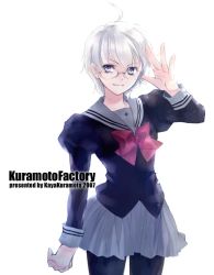 Rule 34 | 1girl, glasses, kuramoto kaya, original, pantyhose, school uniform, serafuku, solo