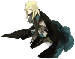 Rule 34 | 1boy, bad id, bad pixiv id, blonde hair, cape, ascot, male focus, red eyes, richard (tales), solo, tales of (series), tales of graces, white background, zenmai