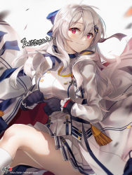 Rule 34 | &gt; &lt;, 1girl, :3, adjusting clothes, adjusting gloves, artist name, black gloves, blue bow, blurry, blurry foreground, blush, bow, breasts, buttons, character name, closed mouth, cropped jacket, cross, depth of field, floating hair, girls&#039; frontline, gloves, grey background, hair between eyes, hair bow, hair ornament, hair ribbon, hairclip, heart, highres, iron cross, iws 2000 (girls&#039; frontline), jacket, kneehighs, kyjsogom, long hair, long sleeves, looking at viewer, military, military uniform, pleated skirt, purple eyes, red eyes, ribbon, shirt, sidelocks, signature, silver hair, skirt, smile, socks, solo, star (symbol), thighs, uniform, very long hair, watermark, web address, white jacket, white shirt, white skirt, white socks, wind, wind lift