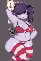 Rule 34 | 1girl, artist request, bad id, bad twitter id, blue skin, colored skin, inactive account, skullgirls, solo, squigly (skullgirls), tagme, zombie