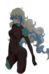 Rule 34 | + +, 00s, 1girl, antispiral nia, bad id, bad pixiv id, bodysuit, chise13, dark persona, expressionless, jewelry, long hair, multicolored hair, neon trim, nia teppelin, ring, solo, tengen toppa gurren lagann, two-tone hair, very long hair, white background