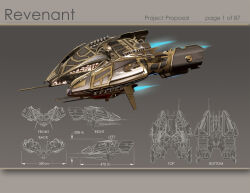 Rule 34 | 3d, amarr empire (eve online), battlecruiser (eve online), beam cannon, blueprint (medium), cannon, commentary, concept art, energy cannon, eve online, flying, from side, glint, glowing, highres, imperial navy (eve online), laser cannon, military, military vehicle, multiple views, navy faction (eve online), no humans, origim, original, radio antenna, realistic, science fiction, spacecraft, thrusters, turret, vehicle focus