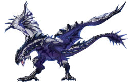 Rule 34 | capcom, claws, erick aogashima, monster hunter (series), no humans, rathalos, silver rathalos, spikes, tail, wings, wyvern