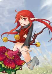 Rule 34 | 00s, animated, animated gif, dungeon and fighter, mage (dungeon and fighter), no panties, red eyes, red hair, solo, tentacles