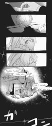 Rule 34 | + +, 1boy, 1girl, 5koma, arm support, arms at sides, back-to-back, beamed eighth notes, bow legwear, chest cutout, closed eyes, clothing cutout, comic, commentary request, dress, eighth note, english text, facing away, flat chest, from behind, greyscale, halftone, hand focus, hatsune miku, high heels, highres, instrument, looking at another, looking back, monochrome, music, musical note, on bench, on floor, piano, piano bench, playing instrument, playing piano, pom pom (clothes), project sekai, pumps, sad, short dress, sidelighting, singing, sitting, slippers, sound effects, sparkle, speech bubble, sseri 0, star cutout, tenma tsukasa, thighhighs, translation request, upper body, vocaloid, wonderlands x showtime (project sekai), wonderlands x showtime miku