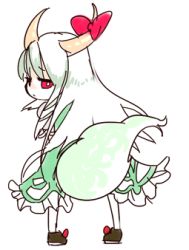 Rule 34 | animated, animated gif, as (ashyblown), chibi, ex-keine, female focus, horns, kamishirasawa keine, lowres, solo, sweatdrop, tail, tail wagging, touhou