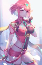Rule 34 | 1girl, breasts, kaijuicery, pyra (xenoblade), solo, tagme, thighs, xenoblade chronicles (series), xenoblade chronicles 2
