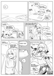 Rule 34 | 1boy, 2girls, = =, artist name, blanket, book, breasts, cape, christmas, cleavage, comic, commander (girls&#039; frontline), commentary request, dated, dinergate (girls&#039; frontline), drooling, emphasis lines, food, fruit, girls&#039; frontline, hair between eyes, hat, indoors, korean commentary, korean text, kotatsu, long hair, madcore, mandarin orange, medium breasts, monochrome, monocle, multiple girls, negev (girls&#039; frontline), one eye closed, open mouth, opening door, paper, poster (object), santa hat, short hair, silk, smile, spider web, springfield (girls&#039; frontline), springfield (o holy night) (girls&#039; frontline), svd (girls&#039; frontline), svd (winter fairy) (girls&#039; frontline), table, translation request, under kotatsu, under table, very long hair