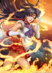 Rule 34 | 1girl, artist name, bishoujo senshi sailor moon, black hair, circlet, cowboy shot, earrings, elbow gloves, facebook username, fire, fire, gloves, hino rei, jewelry, lipstick, long hair, magion02, makeup, md5 mismatch, panties, pantyshot, parted lips, purple eyes, red skirt, resized, resolution mismatch, sailor mars, signature, skirt, solo, source smaller, standing, talisman, thighs, underwear, upscaled, upskirt, watermark, web address, white gloves, white panties