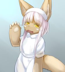 Rule 34 | 10s, artist request, brown eyes, rabbit, furry, highres, made in abyss, nanachi (made in abyss), open mouth