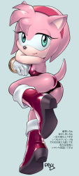 Rule 34 | amy rose, ass, blush, breasts, furry, pey, sega, short hair, sonic (series), tail