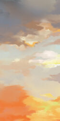 Rule 34 | blue sky, cloud, gradient sky, h kawa, landscape, no humans, orange sky, original, sky, sky focus, sunset