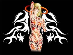 Rule 34 | demon girl, horns, nude, demon girl, tagme, tattoo