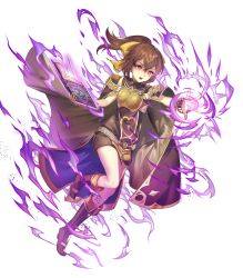 Rule 34 | 1girl, armor, book, boots, bow, bowtie, bracelet, brown hair, cape, delthea (fire emblem), dress, fire emblem, fire emblem echoes: shadows of valentia, fire emblem heroes, full body, glowing, highres, jewelry, long hair, mind control, nintendo, official art, red eyes, short dress, solo, transparent background