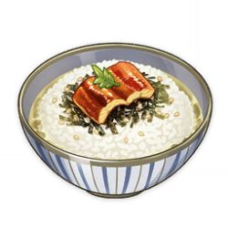 Rule 34 | artist request, bowl, commentary, english commentary, fish (food), food, food focus, game cg, garnish, genshin impact, leaf, lowres, no humans, official art, rice, seaweed, sesame seeds, simple background, still life, third-party source, transparent background