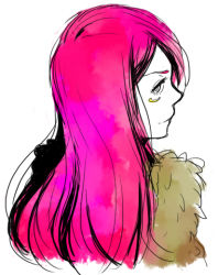 Rule 34 | 1girl, chatter, female focus, fur jacket, jacket, jewelry bonney, one piece, over shoulder, piercing, pink hair, solo