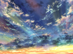 Rule 34 | cloud, iy tujiki, light, no humans, original, scenery, sky, sunset, twilight