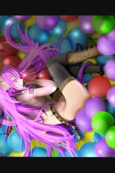 Rule 34 | bad id, bad pixiv id, boots, highres, legs, letterboxed, long hair, megurine luka, naughty face, pink hair, shio satou, solo, thighhighs, very long hair, vocaloid