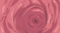 Rule 34 | 10s, animated, animated gif, bed, blue bra, blue eyes, blush, bra, breasts, breasts out, clenched teeth, cross-section, fingering, indoors, large breasts, long hair, male hand, moaning, navel, nipples, open mouth, otome dori, pink hair, pussy, pussy juice, shirt, teeth, underwear