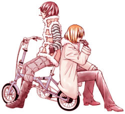 Rule 34 | 00s, bicycle, chocolate, cigarette, death note, matt (death note), mello (death note), shueisha