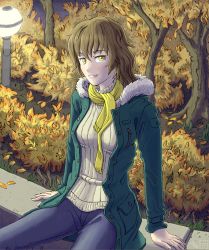 Rule 34 | amane suzuha, artist request, jacket, scarf, smile, steins;gate, sweater, tagme