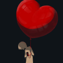 Rule 34 | 1boy, avogado6, balloon, black background, colored skin, heart, heart out of chest, hole on body, long sleeves, male focus, monochrome, open mouth, original, red theme, shirt, simple background, solo, white hair, white shirt, white skin
