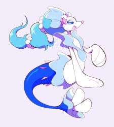 Rule 34 | :d, artsy-rc, commentary, creatures (company), english commentary, full body, game freak, gen 7 pokemon, grey background, highres, nintendo, no humans, open mouth, pokemon, pokemon (creature), primarina, signature, simple background, smile