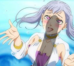 Rule 34 | ahegao, awaiting cum, black clover, breasts, large breasts, looking up, noelle silva, non-web source, penis, penis shadow, rolling eyes, shadow, thirsty, thirsty expression, tongue, tongue out