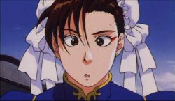 Rule 34 | 1990s (style), 1girl, angry, animated, animated gif, annoyed, brown hair, capcom, chun-li, day, frown, looking at viewer, lowres, murase shuko, retro artstyle, street fighter, street fighter ii (movie), street fighter ii (series), tagme