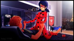 Rule 34 | 1boy, 1girl, breasts, highres, marinette dupain-cheng, miraculous ladybug, penis, pussy, rodyp, sex, text focus