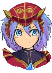 Rule 34 | blue eyes, choutako, helmet, purple hair, short hair