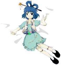 Rule 34 | blue dress, blue hair, dress, kaku seiga, lowres, official art, solo, ten desires, touhou, touhou shinreibyou, transparent background, veil, zun (artist)