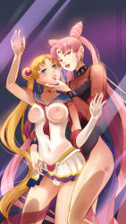 Rule 34 | 1990s (style), 2girls, against glass, aged up, bishoujo senshi sailor moon, bishoujo senshi sailor moon r, black lady (sailor moon), blonde hair, blue eyes, blue sailor collar, breast press, breasts, breasts on glass, brooch, cameltoe, chibi usa, choker, clothes lift, cone hair bun, covered erect nipples, crescent, crescent facial mark, dark persona, double bun, dress, earrings, facial mark, female focus, forehead mark, hair bun, hair ornament, hairpin, heart, heart brooch, highres, incest, jewelry, lipstick, long hair, magical girl, makeup, medium breasts, mind control, moonlight (moonlighttu), mother and daughter, multicolored clothes, multicolored skirt, multiple girls, nipples, panties, pink hair, red eyes, retro artstyle, sailor collar, sailor moon, sash, see-through, side slit, skirt, skirt lift, super sailor moon, time paradox, tsukino usagi, twintails, underwear, white panties, wing brooch, yuri