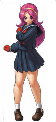 Rule 34 | asamiya athena, long hair, purple hair, school uniform, snk, the king of fighters, the king of fighters xii