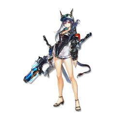 Rule 34 | 1girl, arknights, bare legs, baseball cap, black jacket, blue hair, breasts, ch&#039;en (arknights), ch&#039;en the holungday (arknights), dragon horns, dragon tail, eyewear on headwear, full body, hat, highres, horns, horns through headwear, jacket, long hair, long sleeves, looking at viewer, medium breasts, official alternate costume, official art, red eyes, sidelocks, solo, standing, sunglasses, tail, thighs, transparent background, water gun, white hat, yui (niikyouzou)