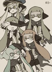 1girl absurdres aged_down aged_up agent_3_(splatoon) akekawa1536 covering_another&#039;s_eyes highres inkling inkling_girl inkling_player_character long_hair looking_at_another nintendo official_alternate_costume sanitized_(splatoon) splatoon_(series) splatoon_1 splatoon_2 splatoon_2:_octo_expansion splatoon_3 squidbeak_splatoon tentacle_hair