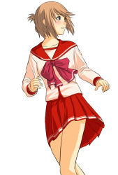 Rule 34 | 00s, 1girl, folded ponytail, komaki manaka, pleated skirt, school uniform, serafuku, skirt, solo, to heart (series), to heart 2, toshibou (satsukisou)