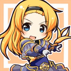 Rule 34 | 1girl, blue eyes, blush, chibi, league of legends, long hair, looking at viewer, lowres, lux (league of legends), open mouth, smile, solo, tobi (nekomata homara)