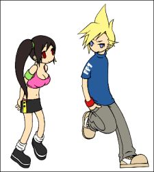 Rule 34 | 1990s (style), cloud strife, final fantasy, final fantasy vii, lowres, rendezvous, retro artstyle, tagme, tifa lockhart