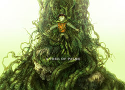 Rule 34 | 00s, a tree of palme, bad id, bad pixiv id, copyright name, closed eyes, moha, overgrown, palme, solo, tree