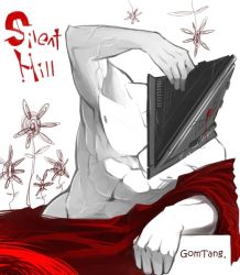 Rule 34 | 1boy, blood, great knife, knife, male focus, pyramid head, silent hill, silent hill (series), silent hill 2, solo, sword, topless male, weapon