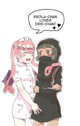 Rule 34 | 2girls, ebola-chan, female focus, isil, isis-chan, multiple girls, personification, real life, tagme, yuri