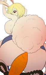 Rule 34 | ass, ass focus, ass grab, breast press, carrot, carrot (one piece), dildo, furry, furry female, highres, noblood (ryandomonica), one piece, rabbit, sex toy, shoes, tail, thick thighs, thighs
