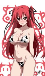Rule 34 | 1girl, absurdres, blush, breasts, highres, indexryo, large breasts, long hair, naruse mio, red hair, shinmai maou no testament, smile, swimsuit, tagme, twintails