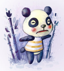 Rule 34 | animal crossing, bamboo, blue background, chester (animal crossing), cub, miguel crossing, nintendo, tagme