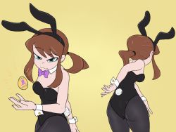Rule 34 | 1girl, a hat in time, ass, easter, gears for breakfast, hat kid, aged up, pantyhose, playboy bunny, smug, spicy bardo