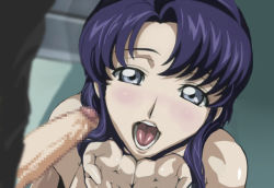Rule 34 | 00s, 1girl, blue eyes, blue hair, blush, cecile croomy, censored, code geass, cupping hands, hyottokoaki, matching hair/eyes, open mouth, own hands together, penis, solo, solo focus, third-party edit, warainaku